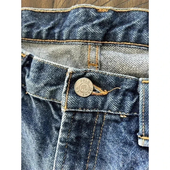 Polo Ralph Lauren womans weekender Jeans size 10X31 Dark wash straight leg - Picture 4 of 9
